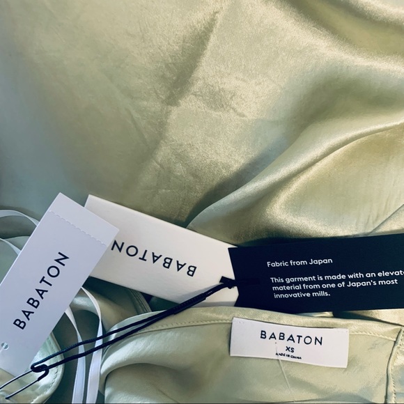 NWT Babaton Lato Dress Satin Halter Midi XS - Picture 14 of 15